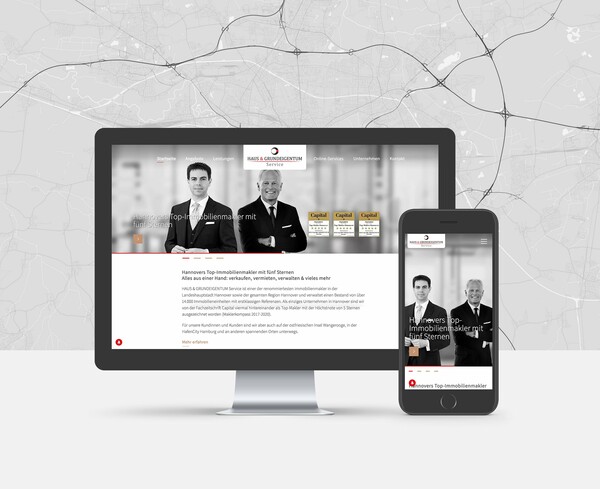 Website Relaunch für HAUS &amp; GRUNDEIGENTUM Service